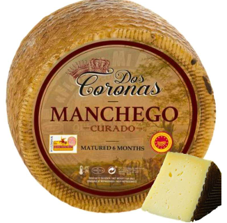 Manchego DOP Wheel – 6 Month Aged – 2 x 3 kg